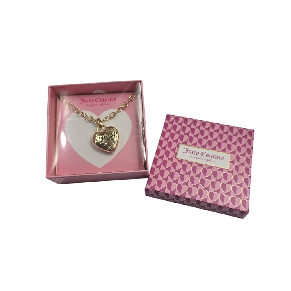 Juicy Couture Gold Heart Charm Necklace